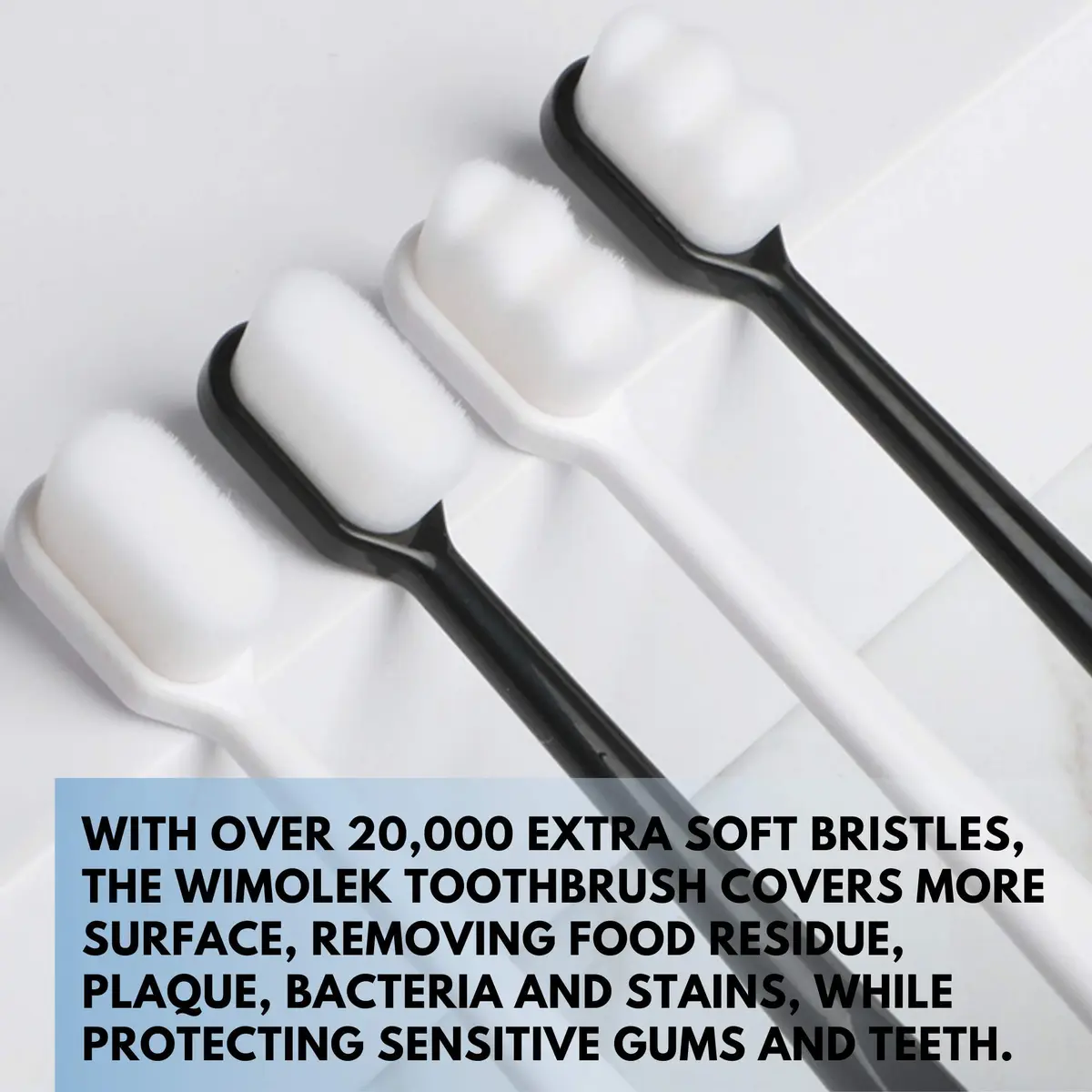 Wimolek Extra Soft Toothbrush 2 Pack | 20,000 Ultra Soft Bristles for Sensitive Gums - view 3