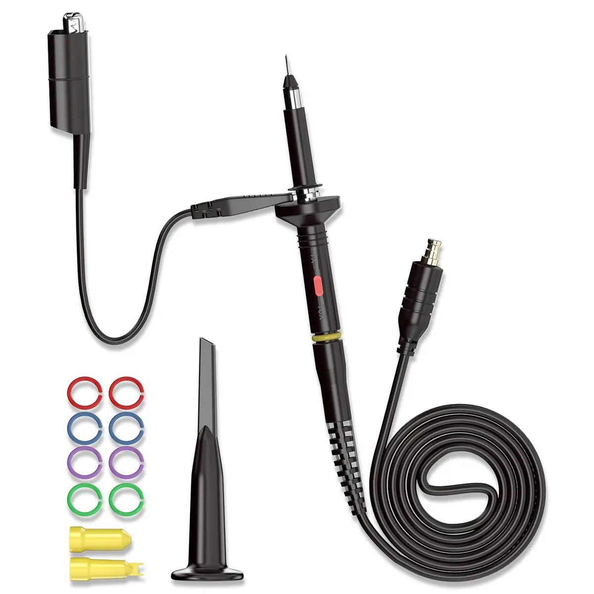 Goupchn MCX Oscilloscope Probe 60MHz 1X 10X with Alligator Clip, 120cm (47.2in) - main product image
