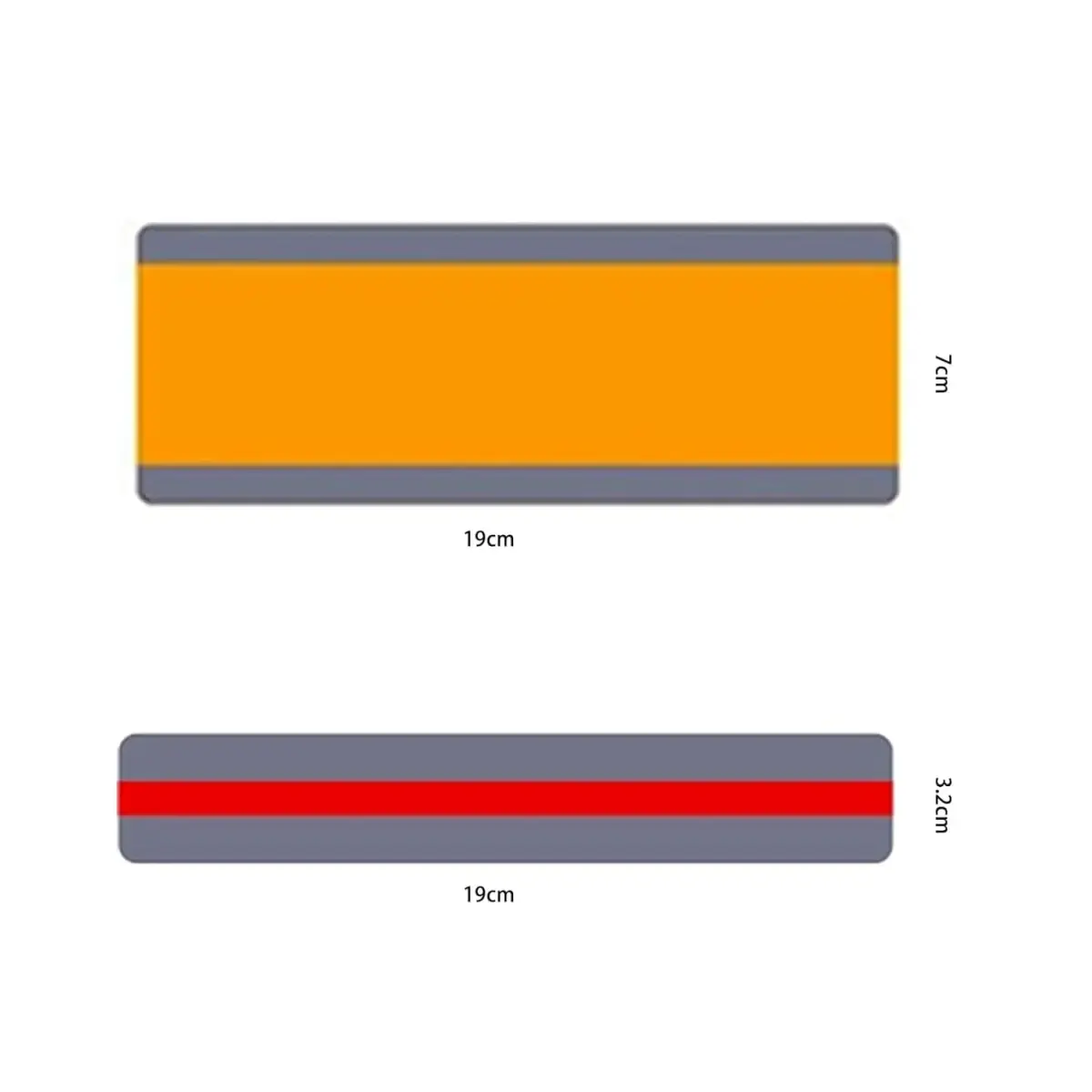 WEDTYGH Guided Reading Strips for Dyslexia 19cm x 7cm (Large) & 19cm x 3cm (Small) | 12 Pieces, 6 Colors, PVC Plastic - view 7