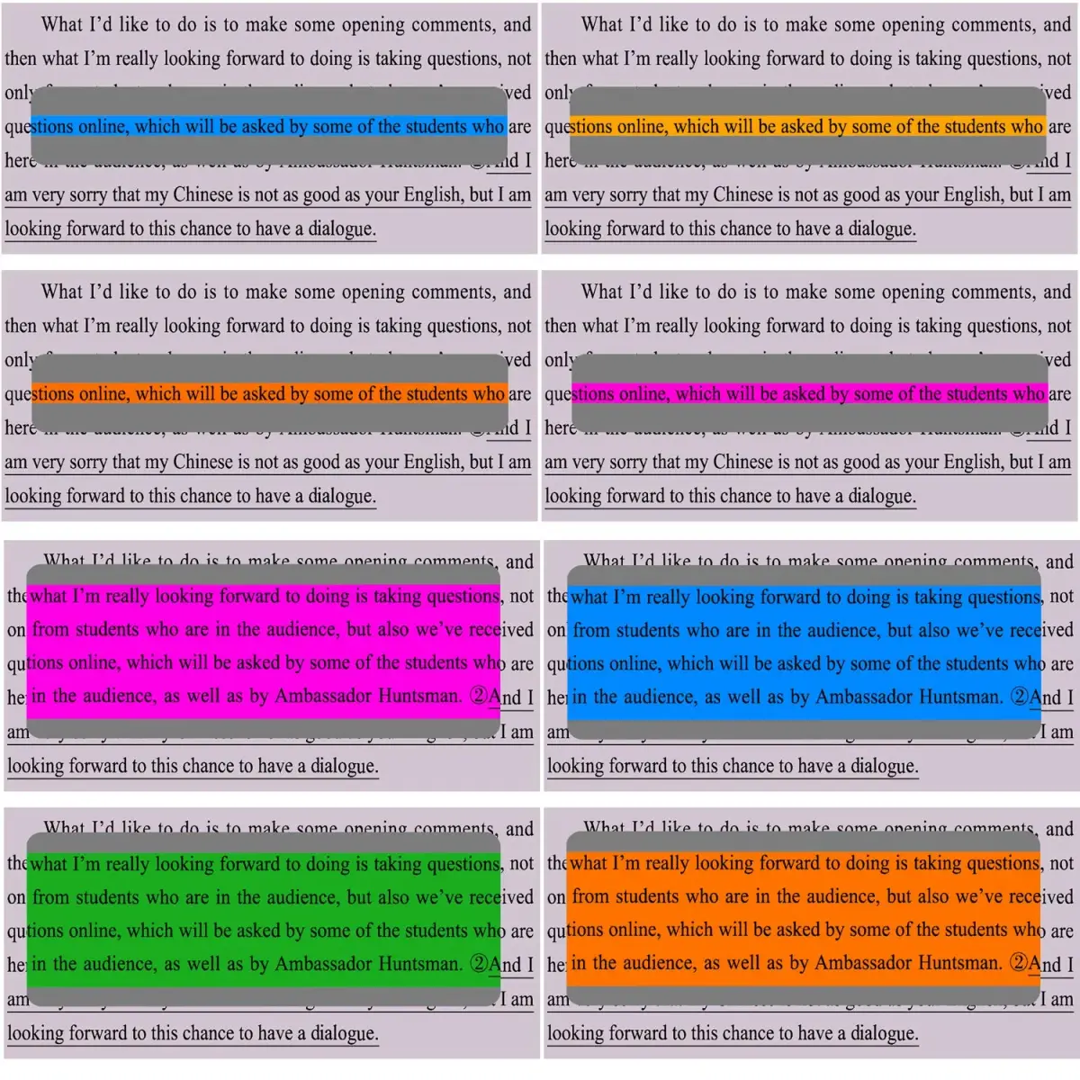 WEDTYGH Guided Reading Strips for Dyslexia 19cm x 7cm (Large) & 19cm x 3cm (Small) | 12 Pieces, 6 Colors, PVC Plastic - view 3