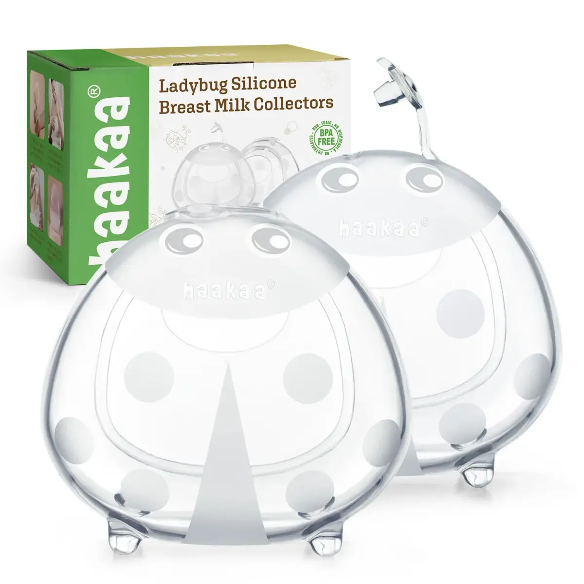 haakaa Ladybug Breast Milk Collector 75ml (2.5oz) | Passive Collection for Nursing Moms - main product image