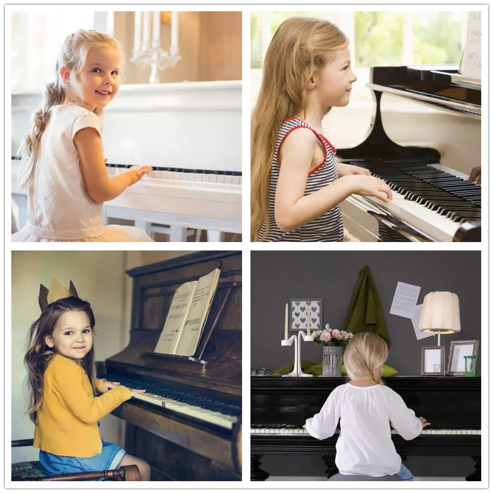 Fansjoy Piano Keyboard Stickers for 88 Keys | Bold Large Letter Piano Note Labels for Beginners and Kids - view 6