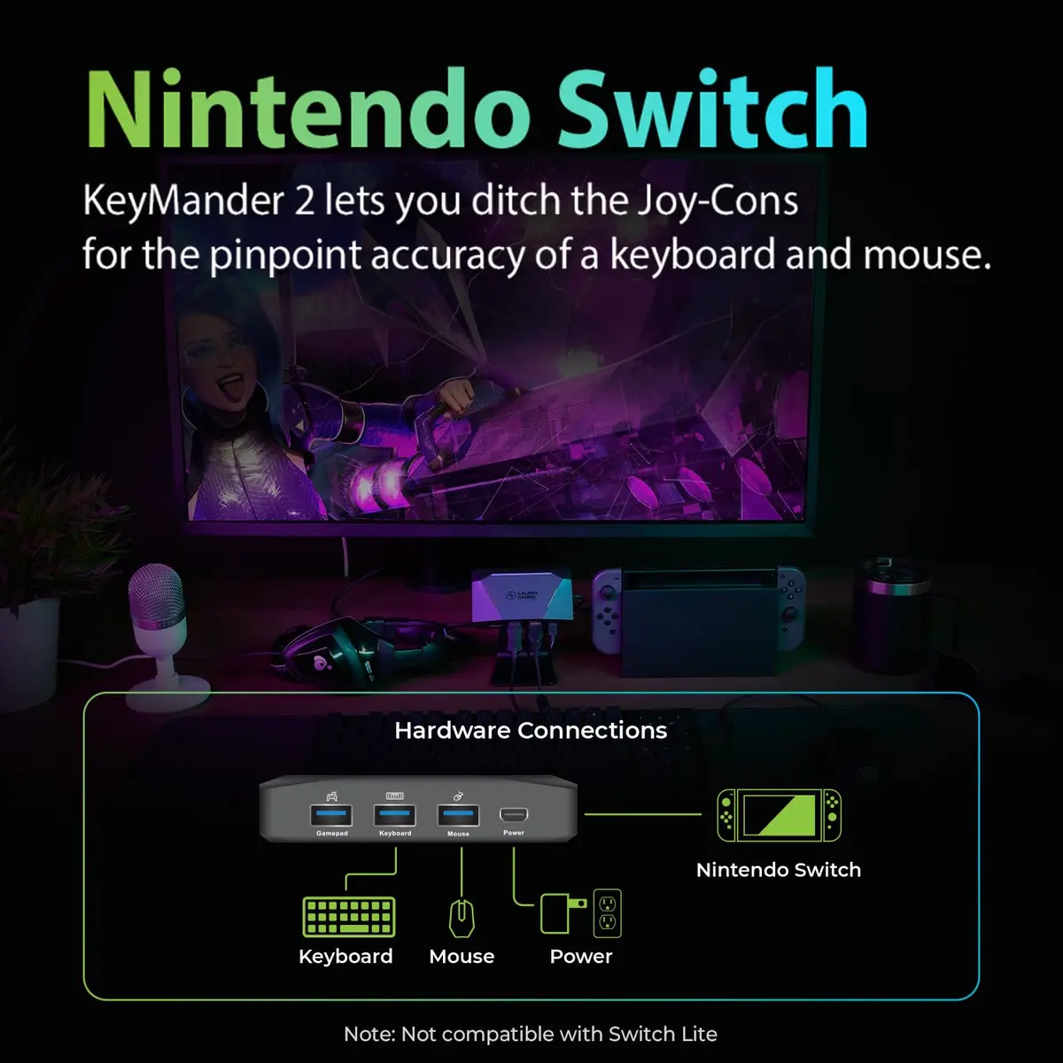 IOGEAR KeyMander 2 Keyboard/Mouse Adapter for Consoles | FPS Mouse Control, PS4, Xbox Series X/S, Switch - view 5