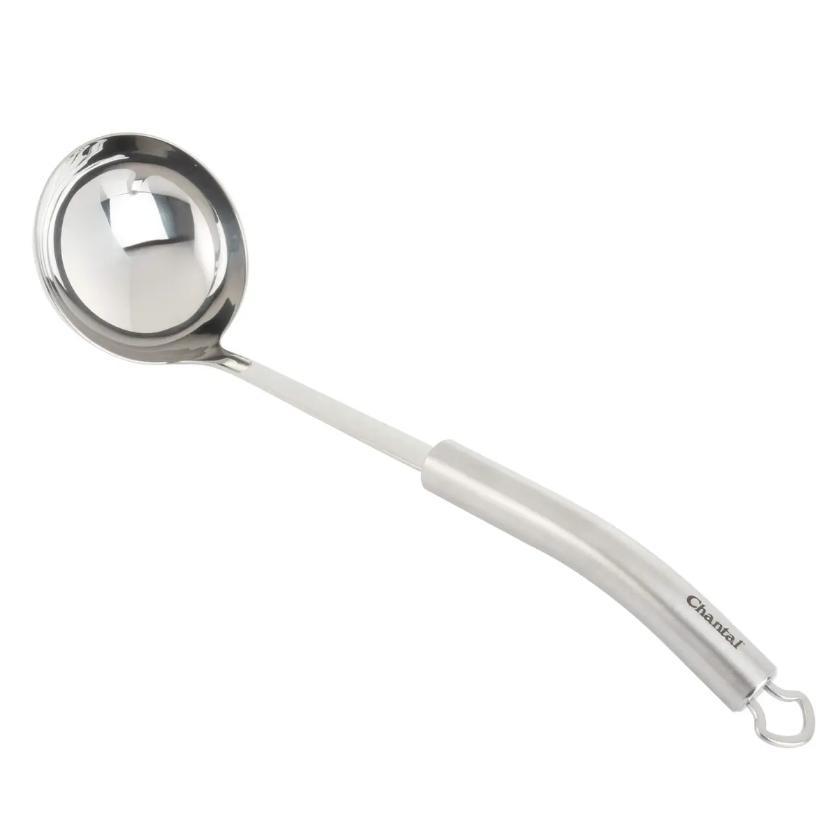 Chantal 4 oz Stainless Steel Soup Ladle Utensil | Ergonomic Handle, Stay-Cool Cement, Dishwasher Safe - main product image