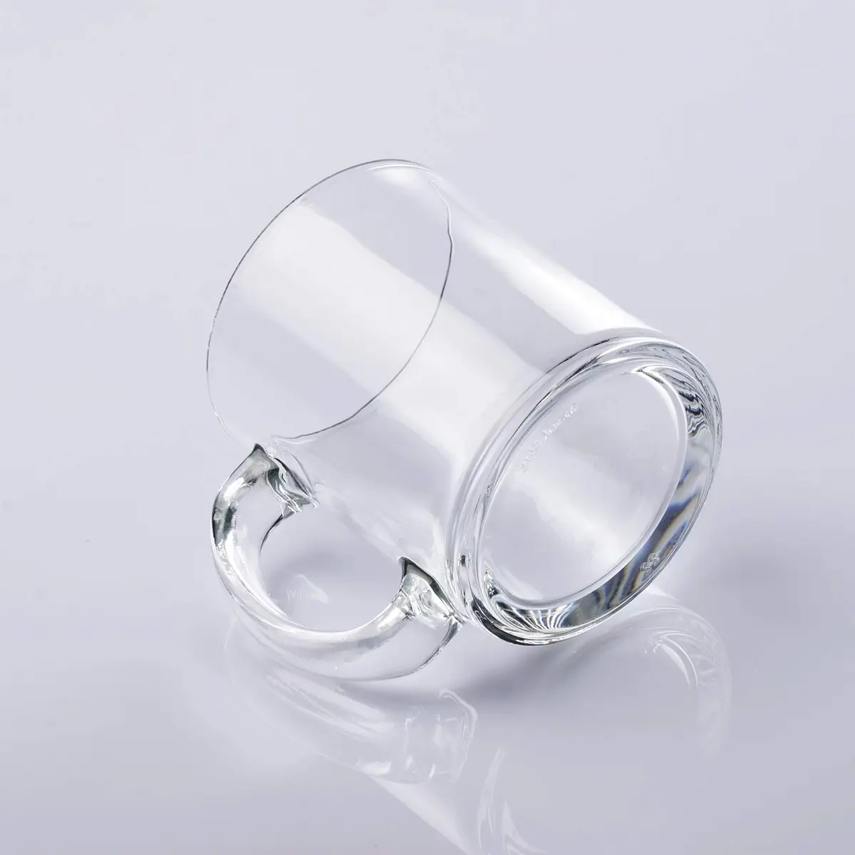 QAPPDA Glass Mug 12 oz | Clear Coffee Mug with Handle for Hot & Cold Drinks - view 3