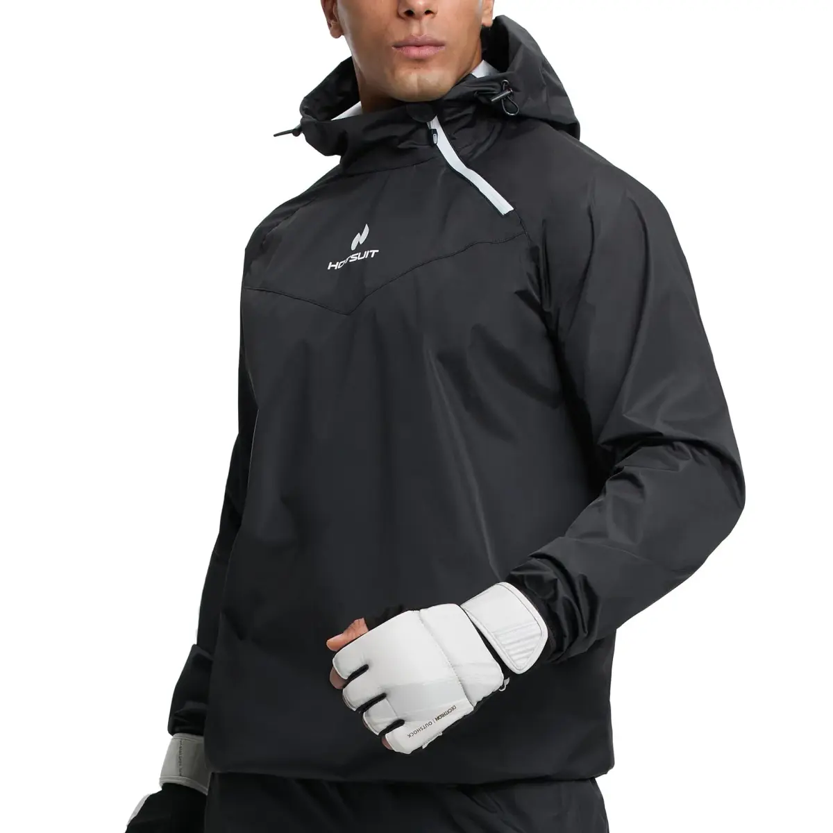 HOTSUIT Black Sauna Suit Jacket for Men - 5X-Large | Lose Weight & Sweat More - view 3