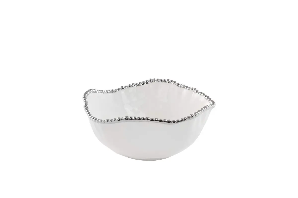 Pampa Bay Salerno Porcelain Large Salad Bowl | Elegant Serving for Family & Parties, Oven & Dishwasher Safe (10.5" x 10" x 4.5") - main product image