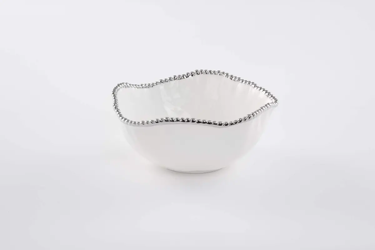 Pampa Bay Salerno Porcelain Large Salad Bowl | Elegant Serving for Family & Parties, Oven & Dishwasher Safe (10.5" x 10" x 4.5") - view 2