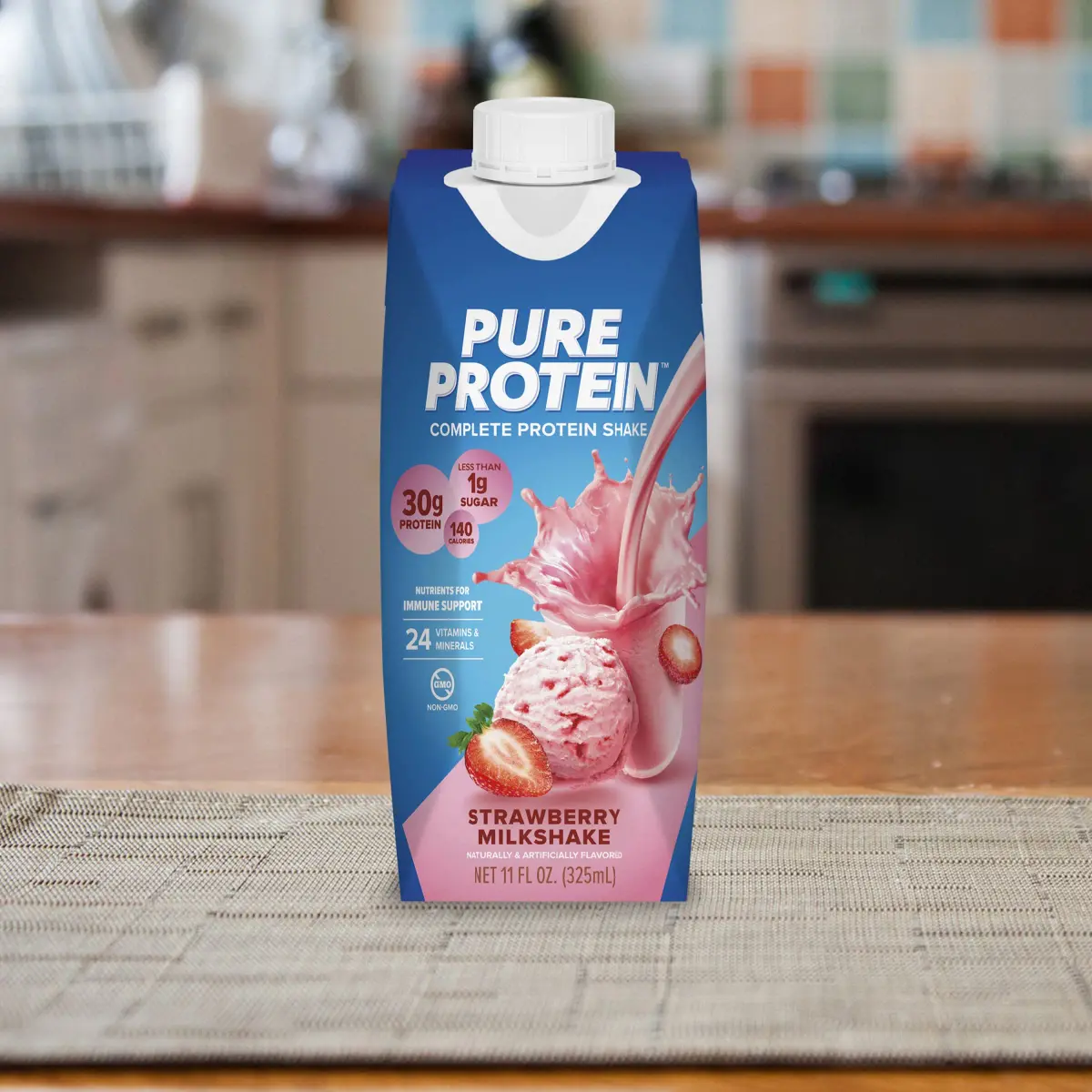 Pure Protein Strawberry Protein Shake 11 Fl Oz (330ml) | 30g Protein, Keto-Friendly, Immune Support - view 6