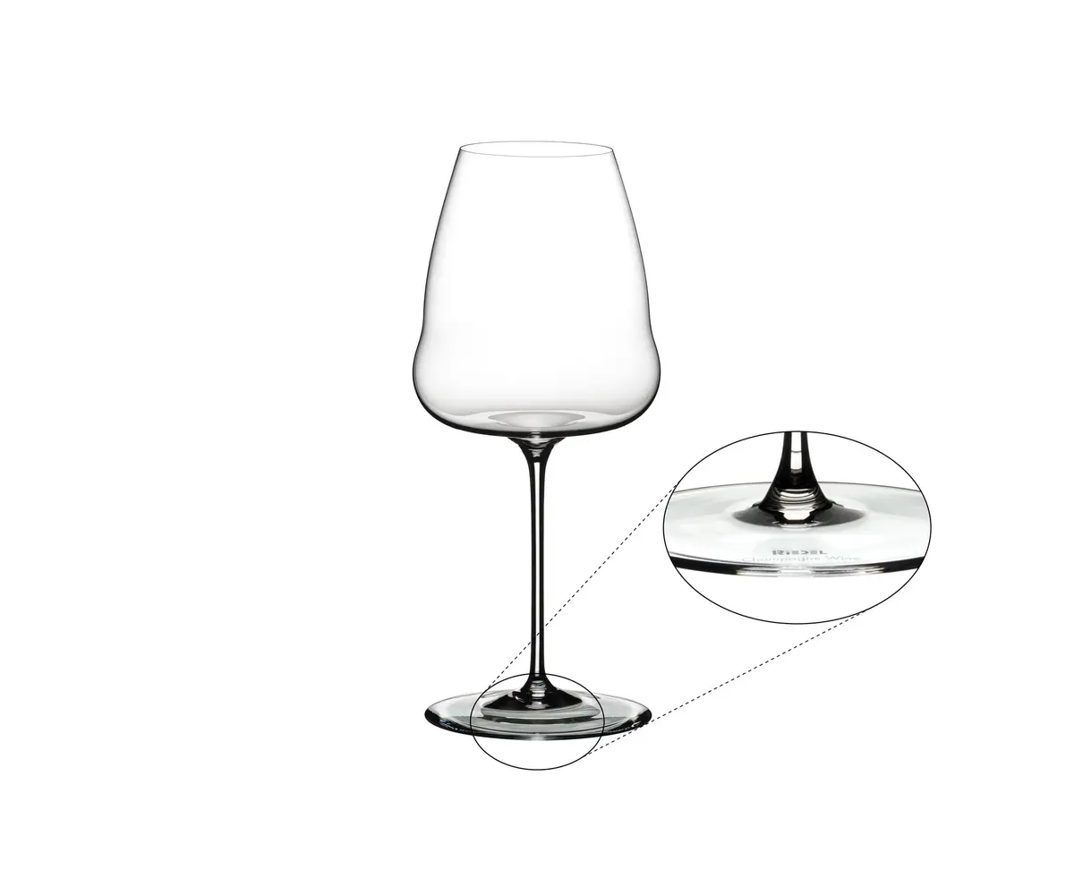Riedel Winewings Champagne Wine Glass 125ml | Flat Wing Design for Aromatic Intensity - view 4