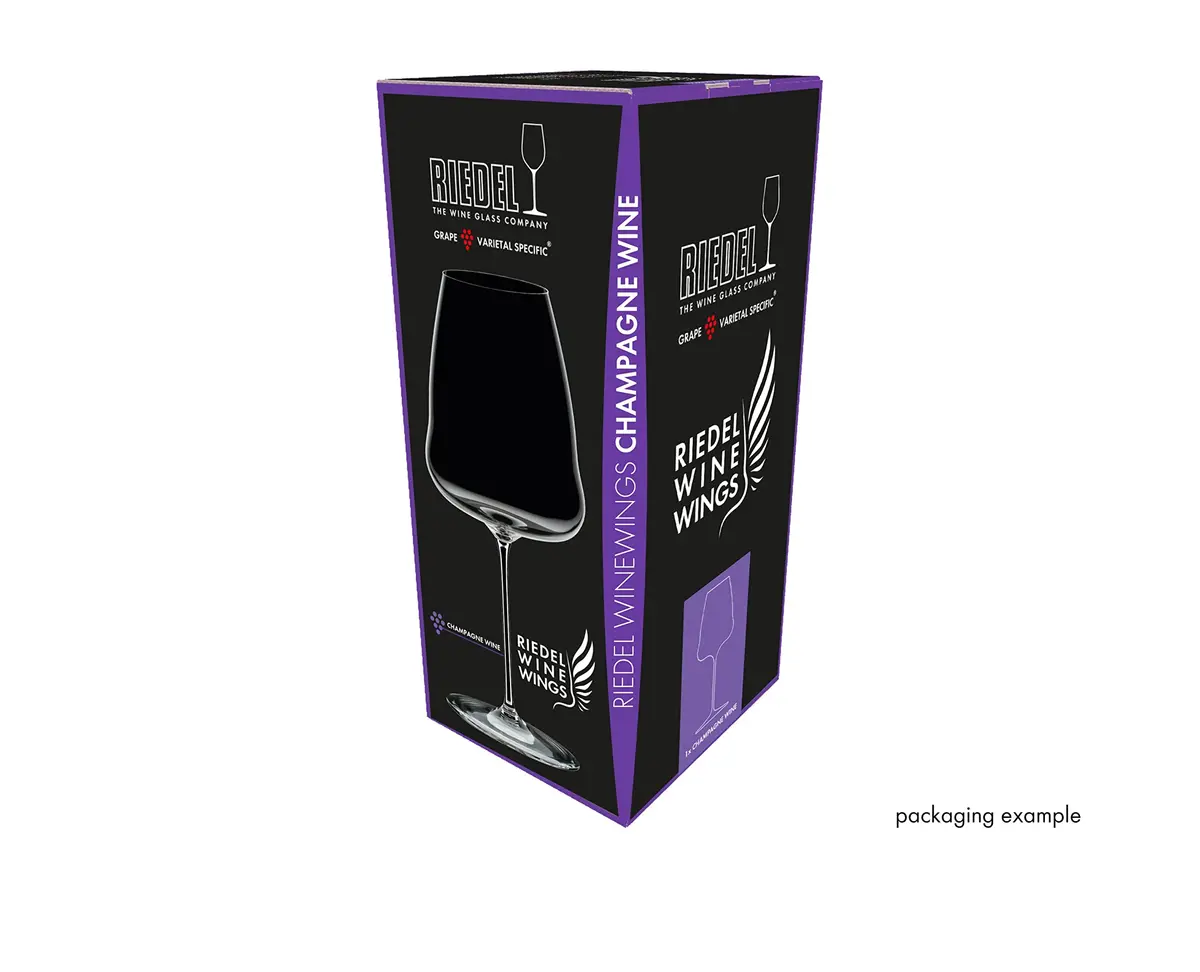 Riedel Winewings Champagne Wine Glass 125ml | Flat Wing Design for Aromatic Intensity - view 6