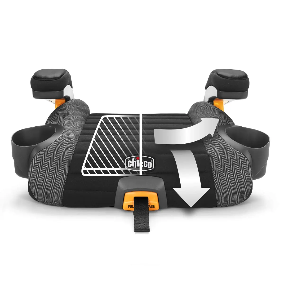 Chicco GoFit Plus Backless Booster Car Seat with Latch, 40-110 lbs, 2.69 kg (5.5 lb) | Pink Vivaci - view 3