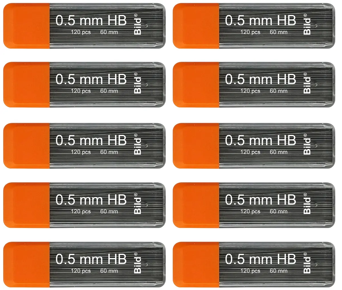 Bild 0.5mm Lead Refills Mega Pack | 1200 Premium HB Graphite Leads for Mechanical Pencils - main product image