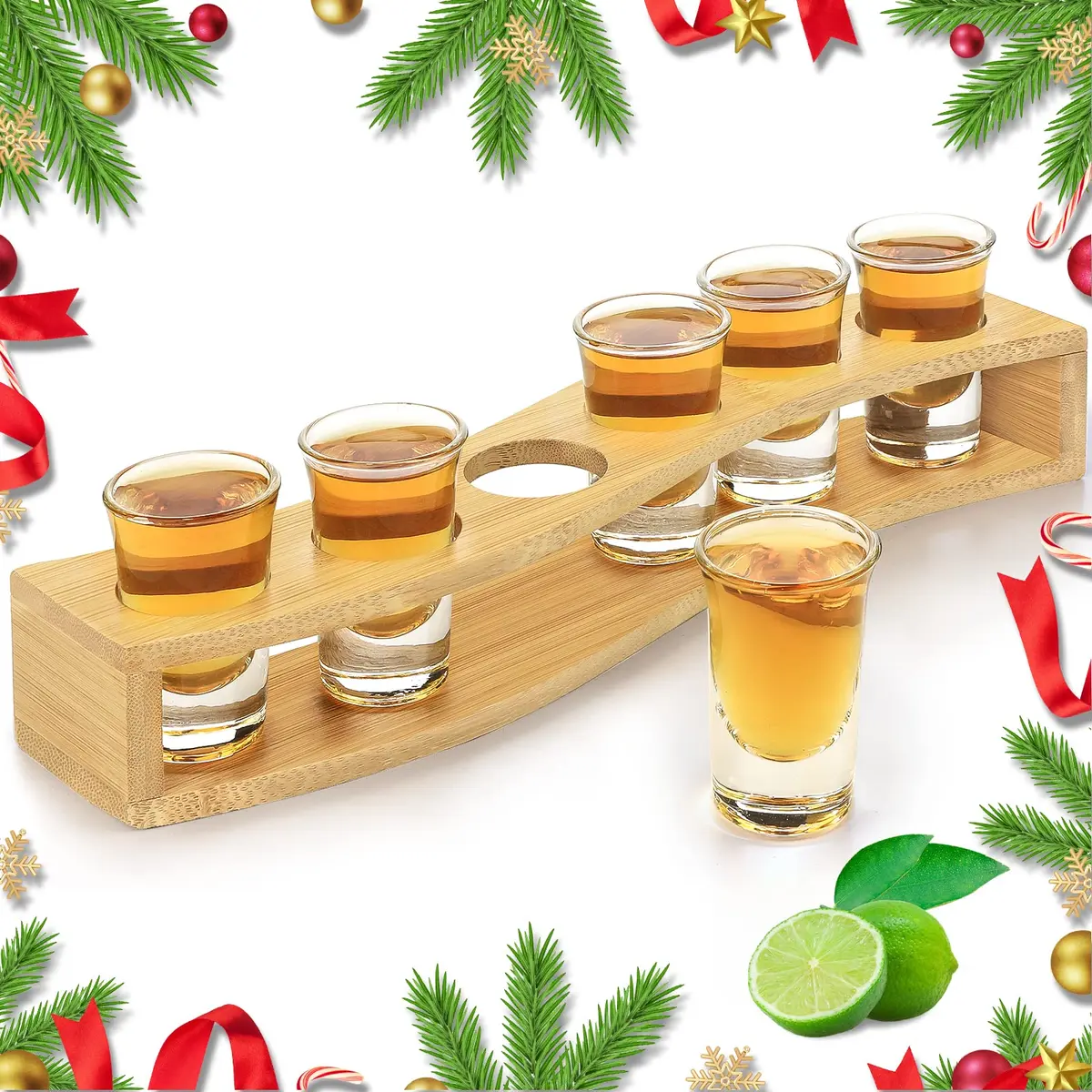 LINALL Shot Glasses 6pcs 30ml Heavy Base | Crystal Clear Drinkware for Whisky & Tequila - view 2