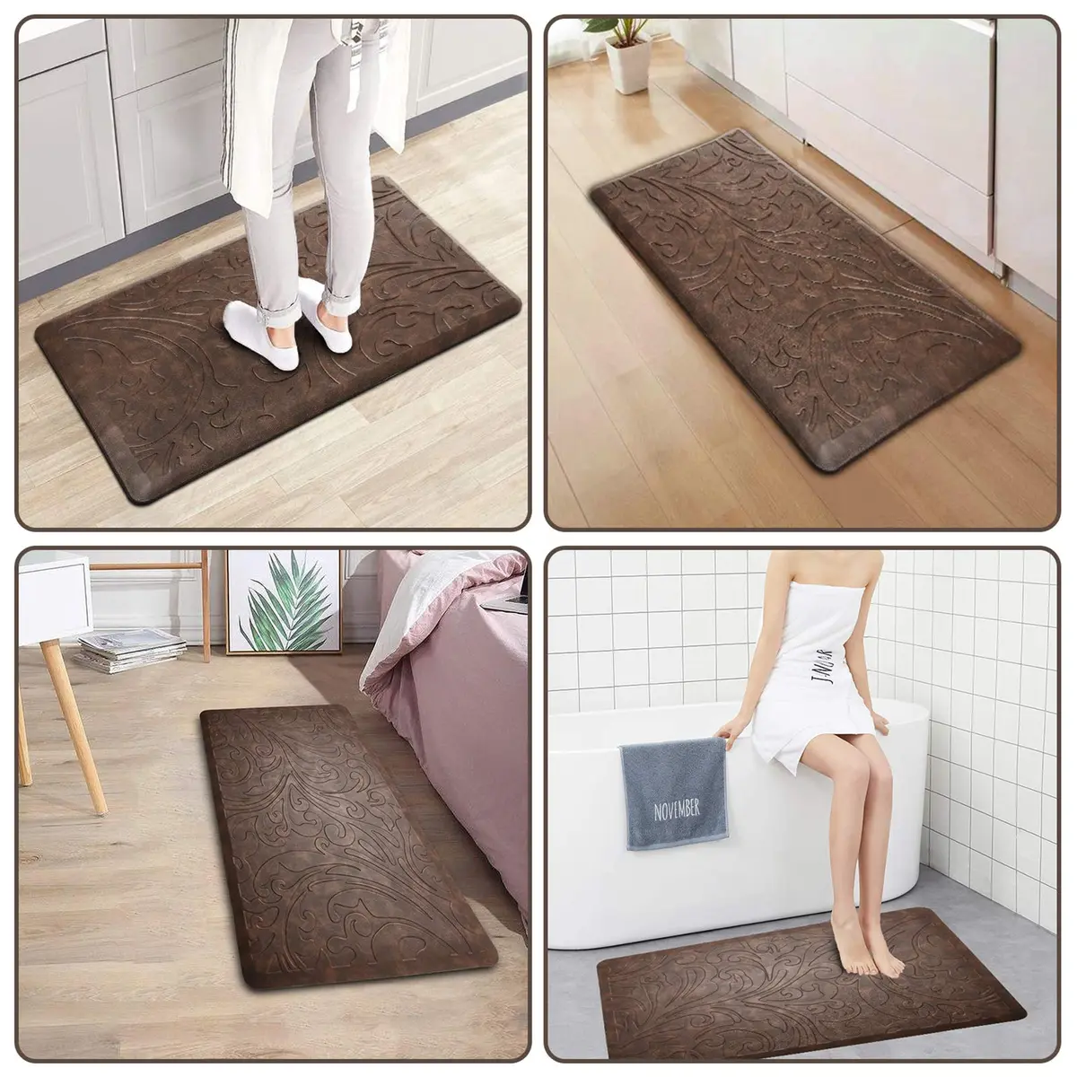 KMAT Anti-Fatigue Kitchen Mat 99cm x 51cm (39" x 20") | Cushioned Comfort Standing Rug for Home & Office - view 5