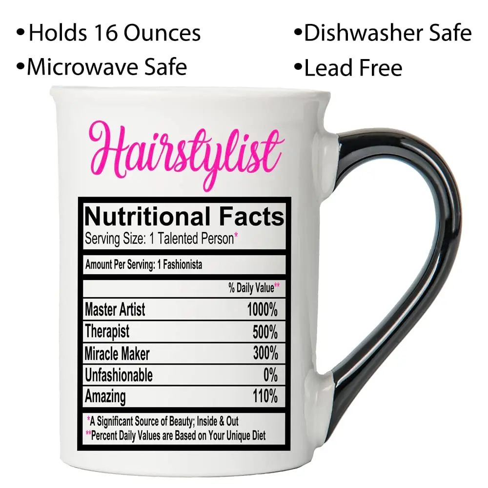 Cottage Creek Hairstylist Mug, 16 oz, Ceramic, Microwave Safe | Perfect for Hair Salon Gifts - view 3