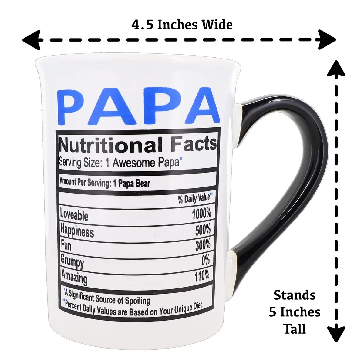 Cottage Creek 16oz Papa Mug, Ceramic Coffee Cup | Large Dad & Grandpa Gift (110 chars) - view 4