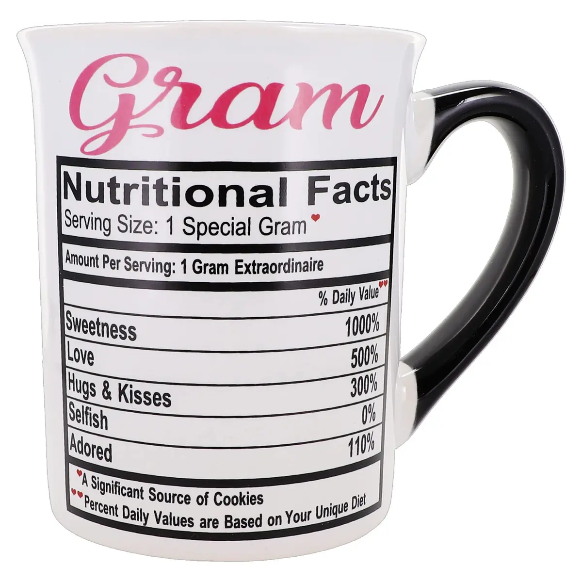 Cottage Creek Gram Coffee Mug Ceramic 473ml (16 oz) | Adorable Double-Sided Gram Design - main product image