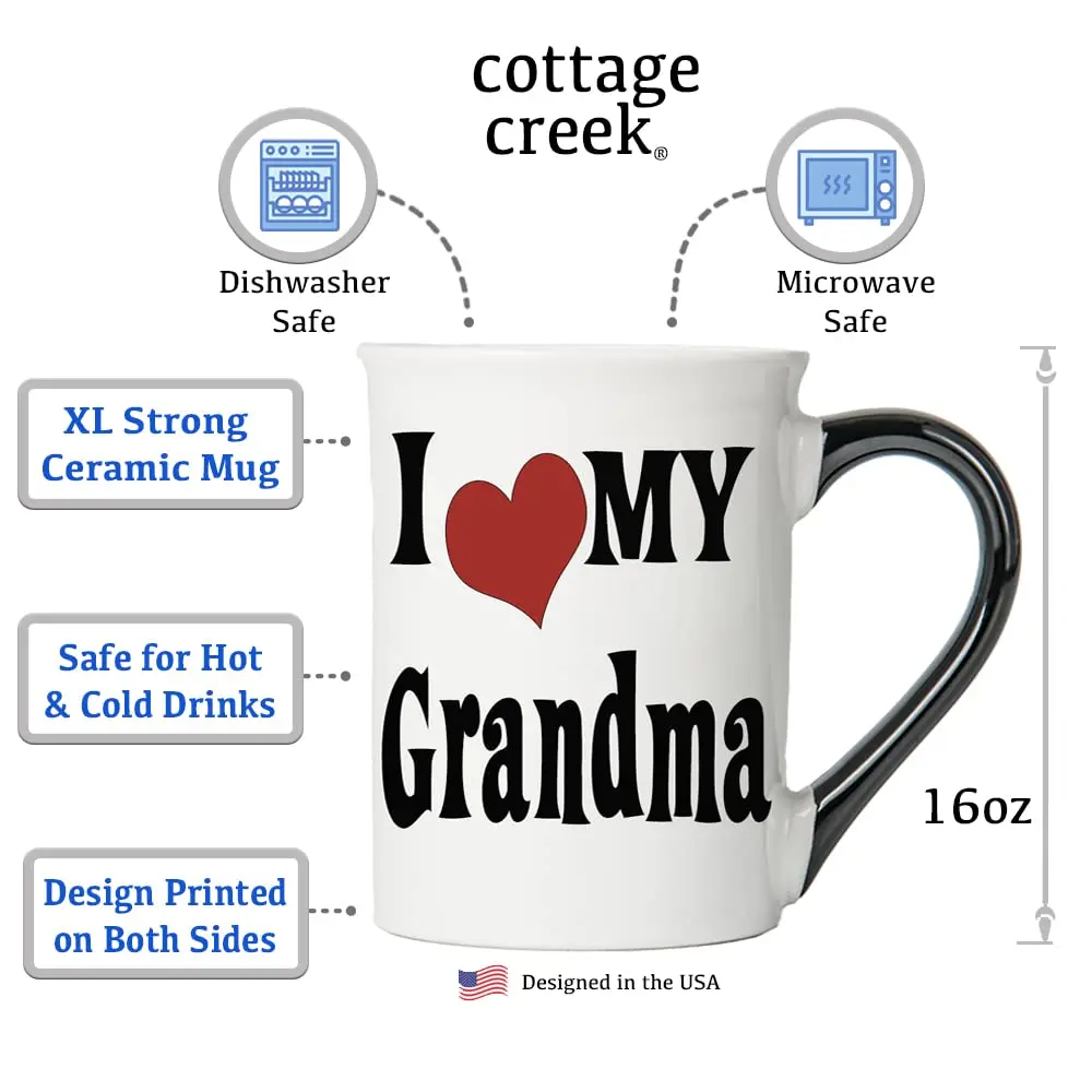 Cottage Creek Grandma Coffee Mug 16oz Ceramic | Heartwarming Gift for Her - view 2