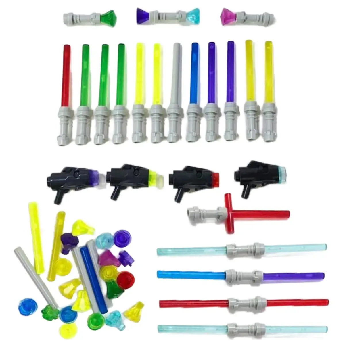 Brick Loot Light Sword & Blaster Pack Building Block Accessories 75pcs | ASTM-Tested Educational Toy - main product image