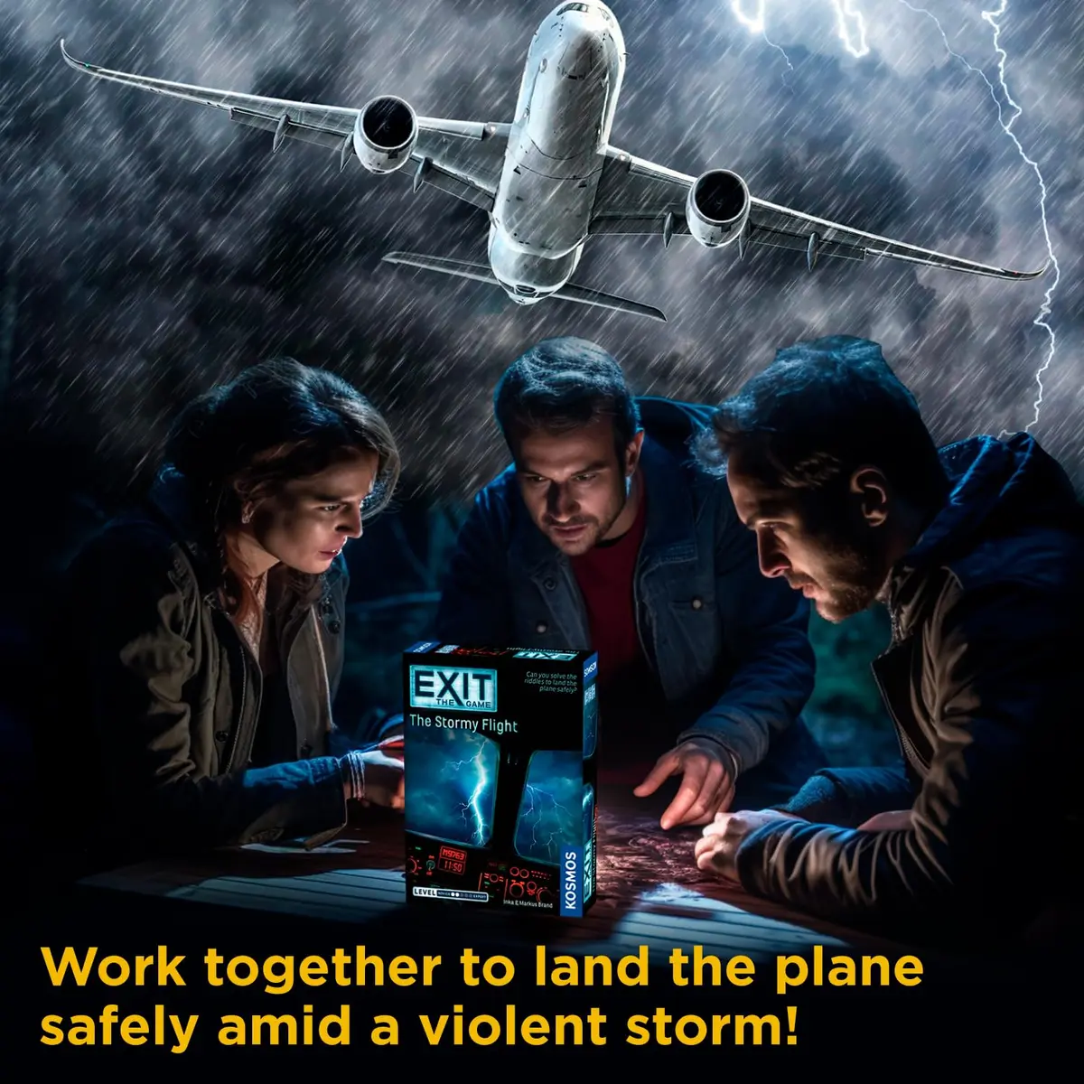 Thames & Kosmos EXIT: The Stormy Flight | Family & Kids Card Game, 1-4 Players, 2-Hour Adventure - view 5