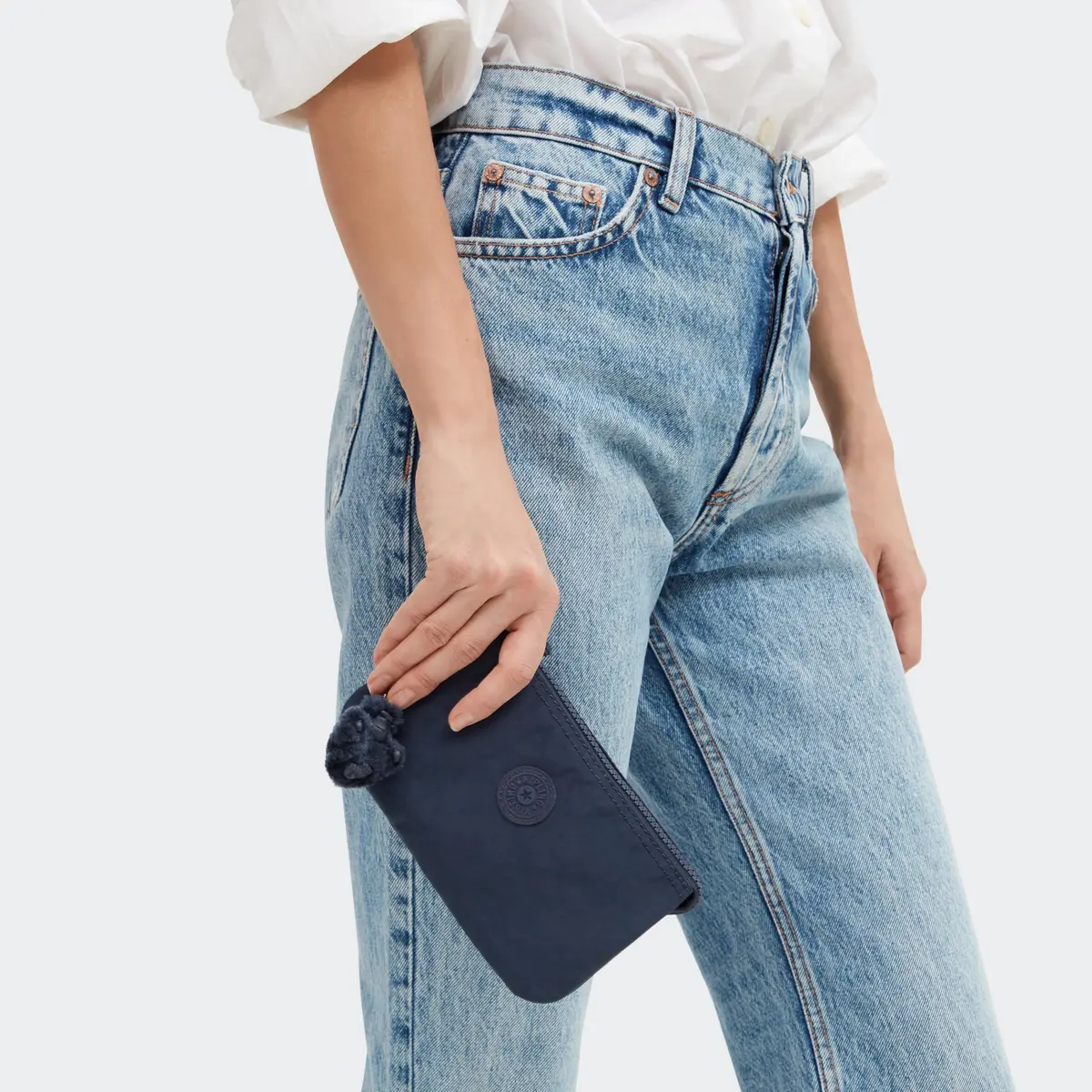 Kipling Creativity Large Pouch Blue Bleu | Versatile Cosmetics Kit, Lightweight Travel Organizer (156 g / 5.5 oz) - view 6