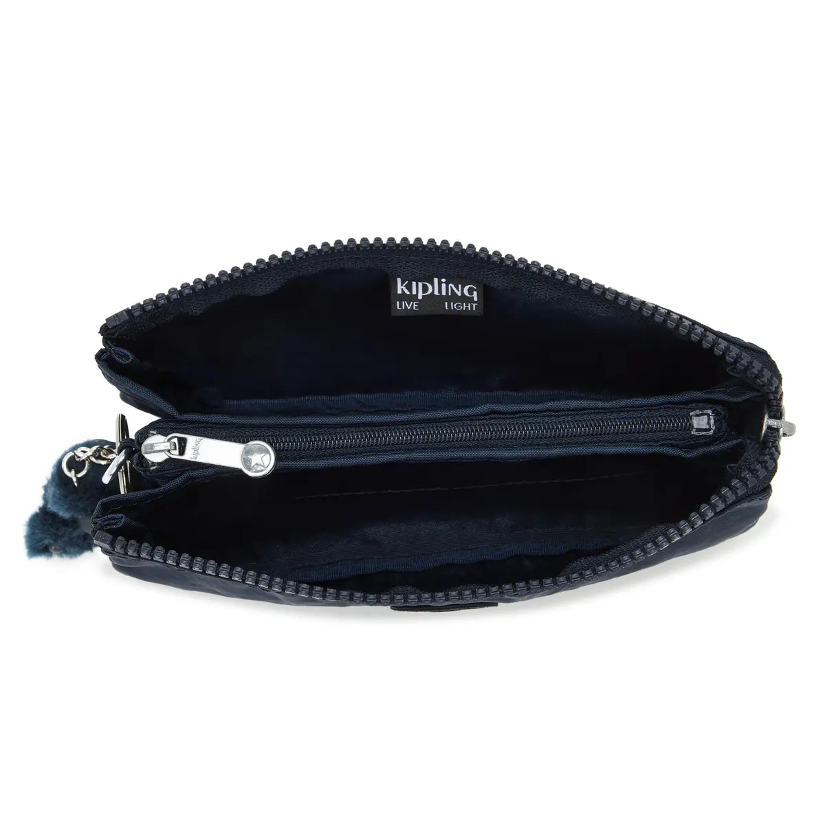 Kipling Creativity Large Pouch Blue Bleu | Versatile Cosmetics Kit, Lightweight Travel Organizer (156 g / 5.5 oz) - view 3