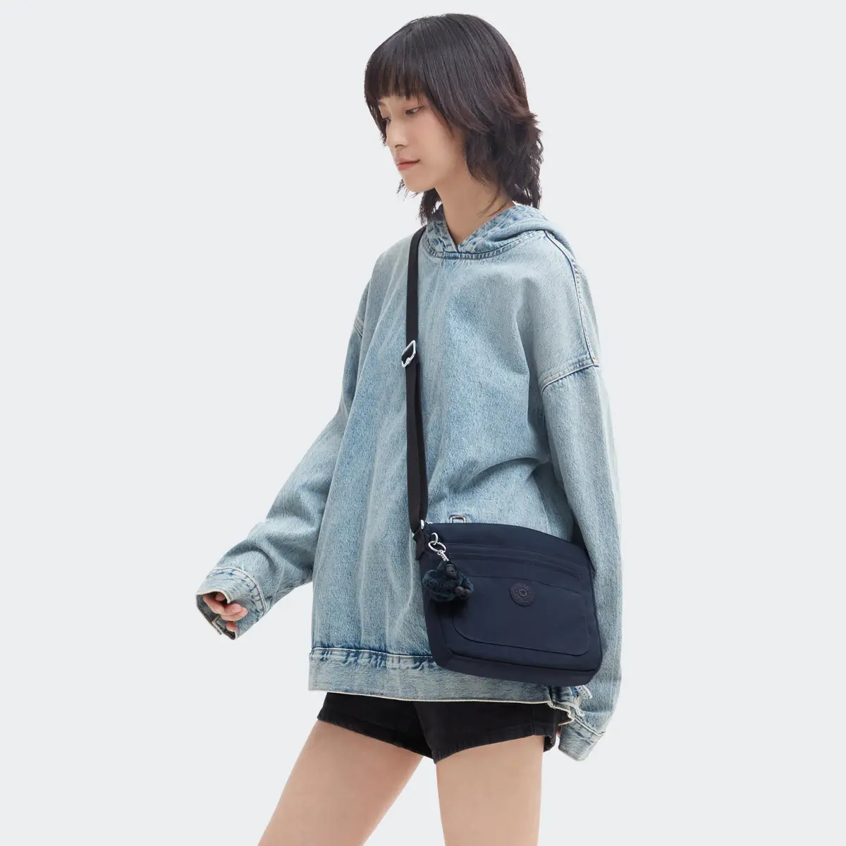 Kipling Sebastian Crossbody Bag 23cm (9") | Lightweight & Durable Nylon Messenger Bag - view 2