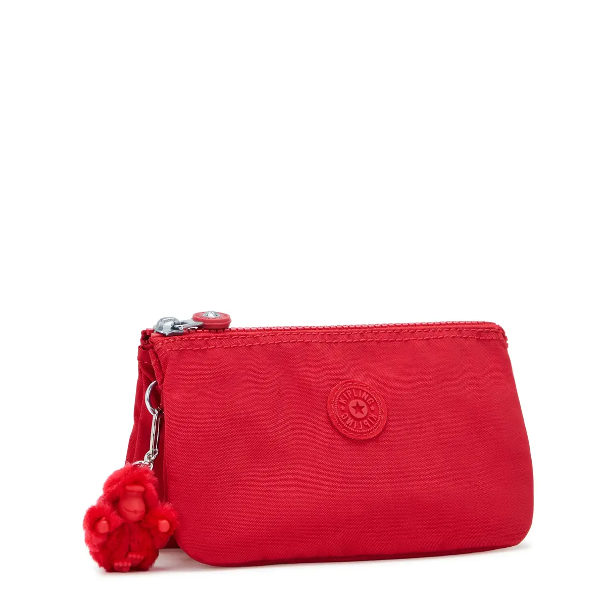 Kipling Women's Creativity Large Pouch Red Rouge | Lightweight Travel Organizer 19cm (7.5in) - view 4