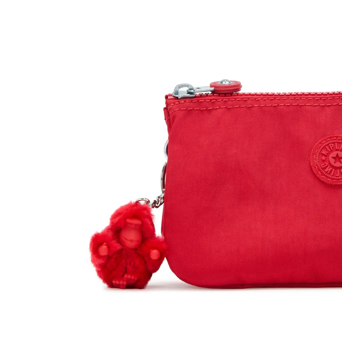 Kipling Women's Creativity Large Pouch Red Rouge | Lightweight Travel Organizer 19cm (7.5in) - view 5