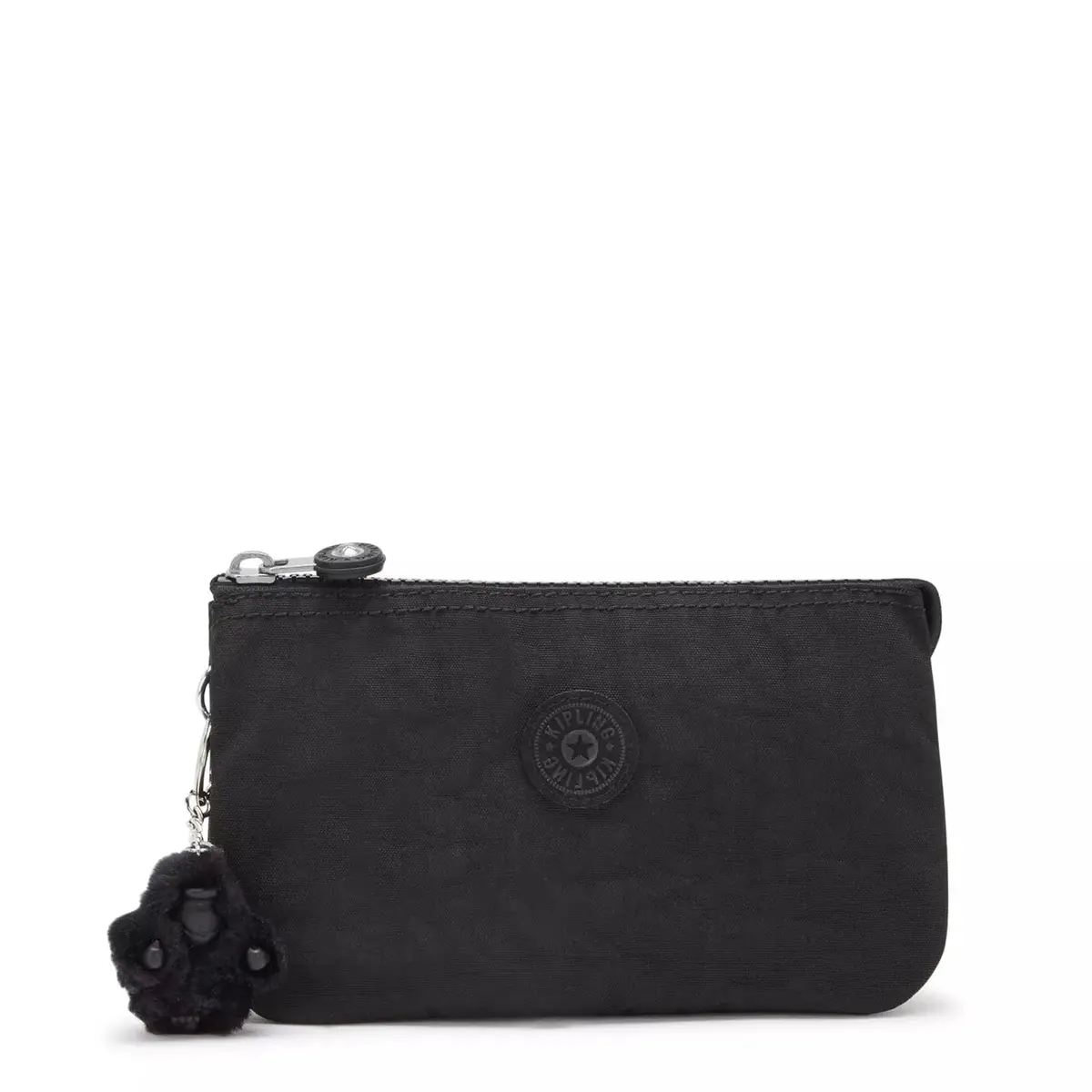 Kipling Creativity Large Pouch, Black Noir | Water Resistant Nylon Travel Organizer - main product image