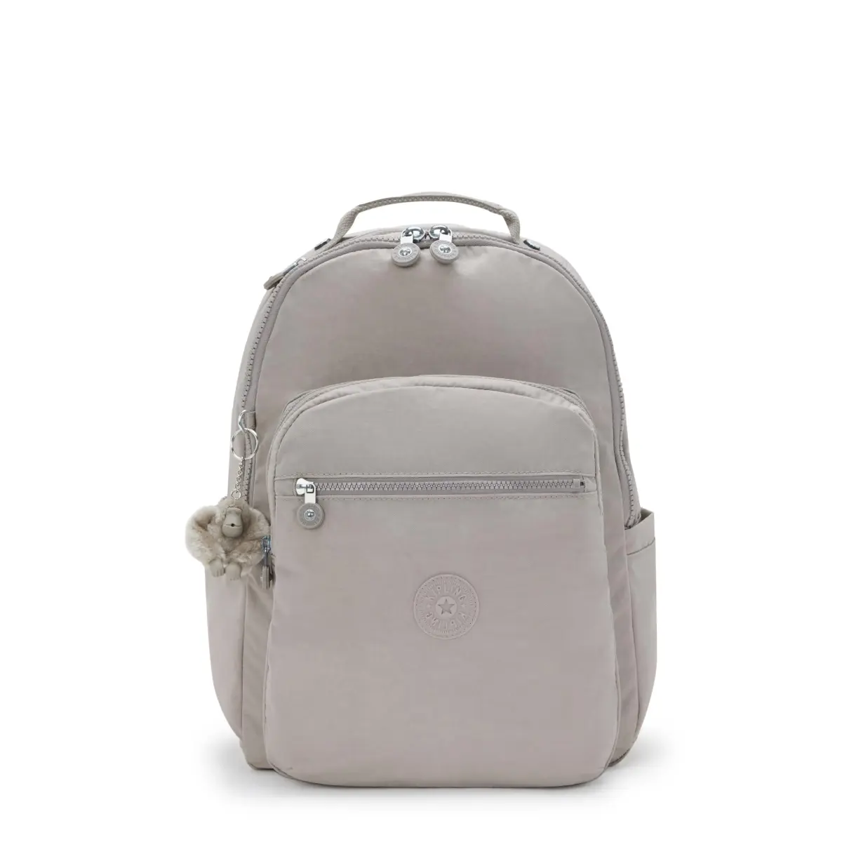 Kipling Seoul Large Laptop Backpack 25L (0.9 cu ft) | Water-Resistant Grey Bag for 15" Laptops - main product image
