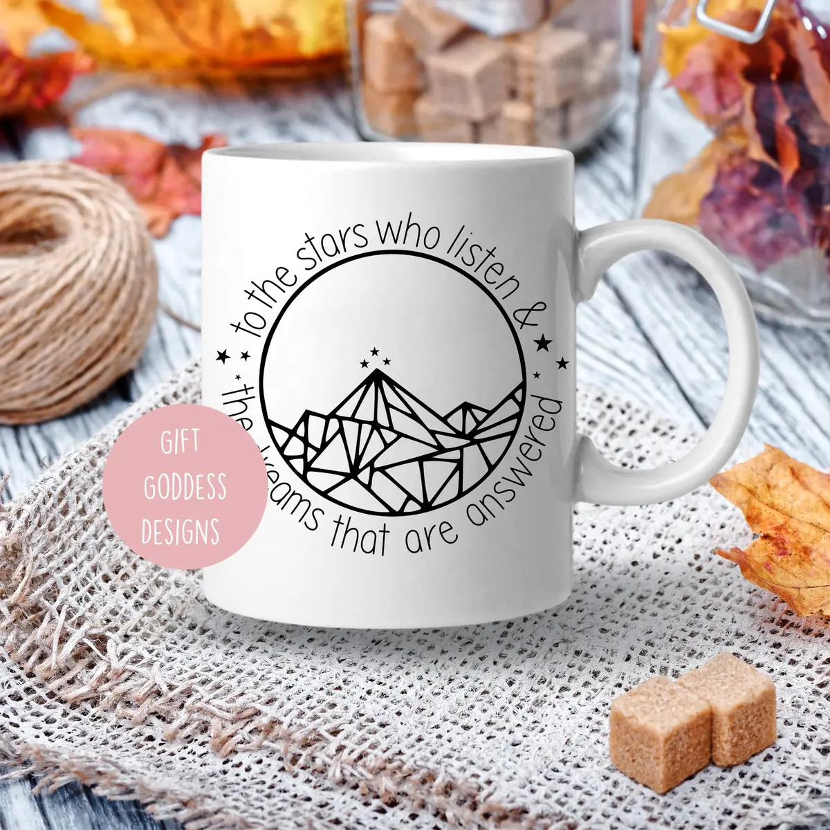 Balor Coffee Mug 11oz White | ACOTAR Inspired Ceramic Gift for Friends & Family - view 2