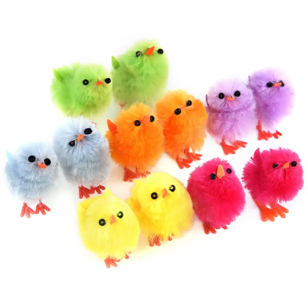 TUPARKA Mini Easter Chicks 3cm (1.2 inch) Pack of 12 | Cute Chenille Decorations for Easter Party - main product image