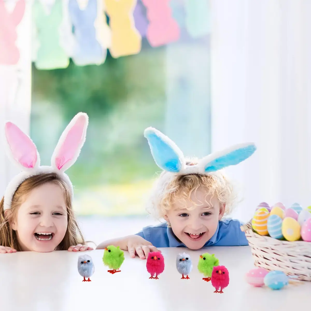 TUPARKA Mini Easter Chicks 3cm (1.2 inch) Pack of 12 | Cute Chenille Decorations for Easter Party - view 6