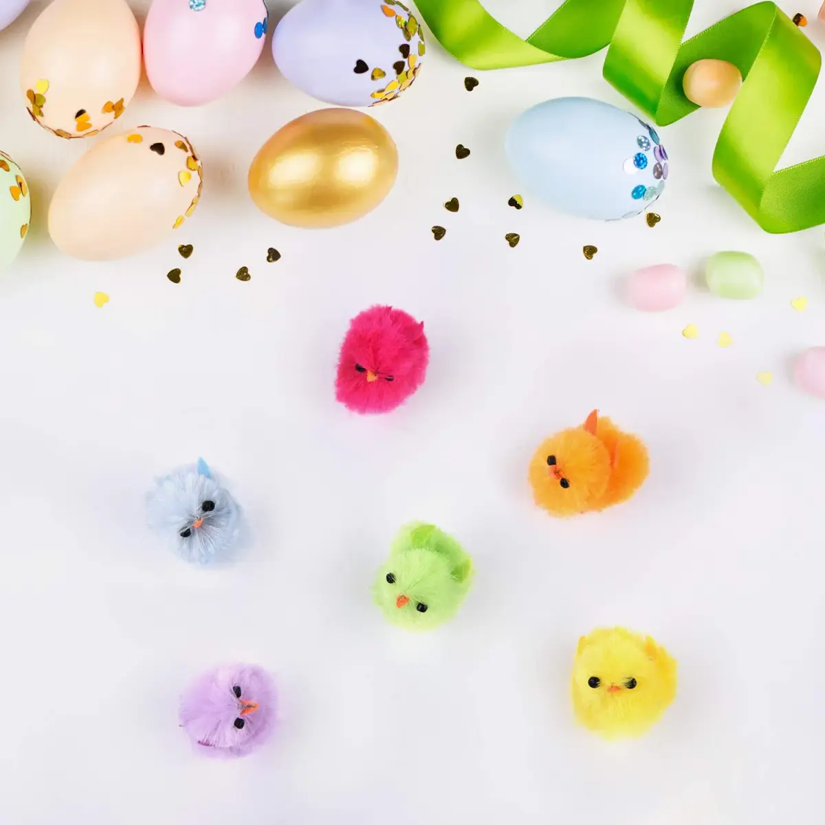 TUPARKA Mini Easter Chicks 3cm (1.2 inch) Pack of 12 | Cute Chenille Decorations for Easter Party - view 7
