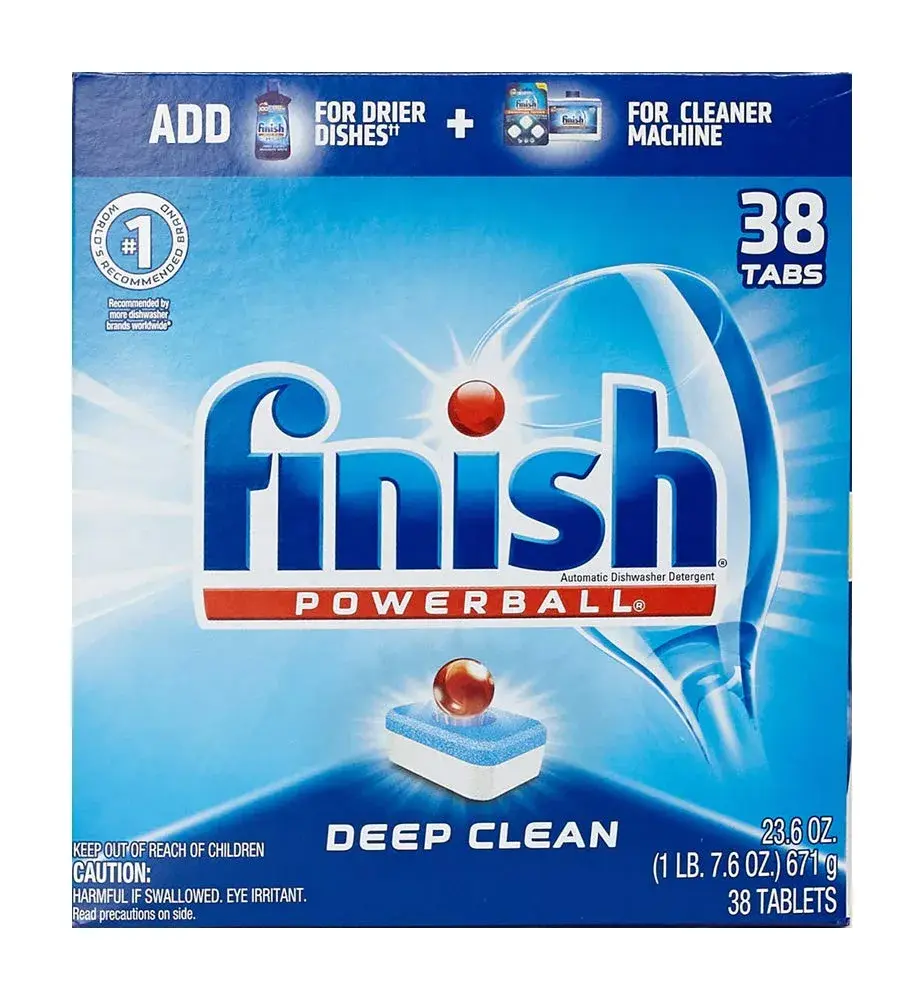 Finish All in 1 Dishwasher Tablets 38 Count | Deep Clean & Shine for Indian Kitchens - main product image
