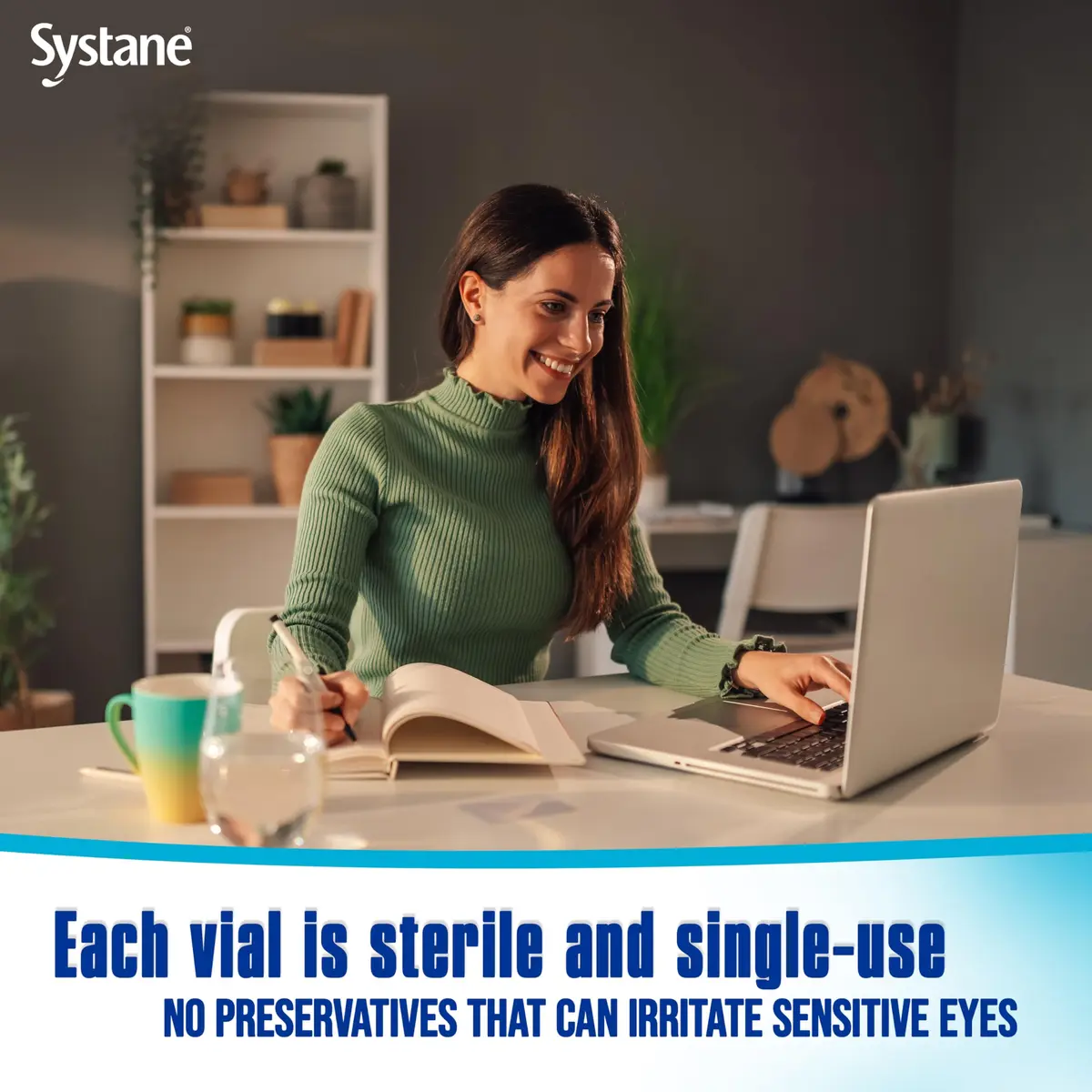 Systane Hydration Lubricating & Hydrating Eye Drops, 30 Vials, Unit Dose | Long-Lasting Dry Eye Relief with Hyaluronic Acid - view 2