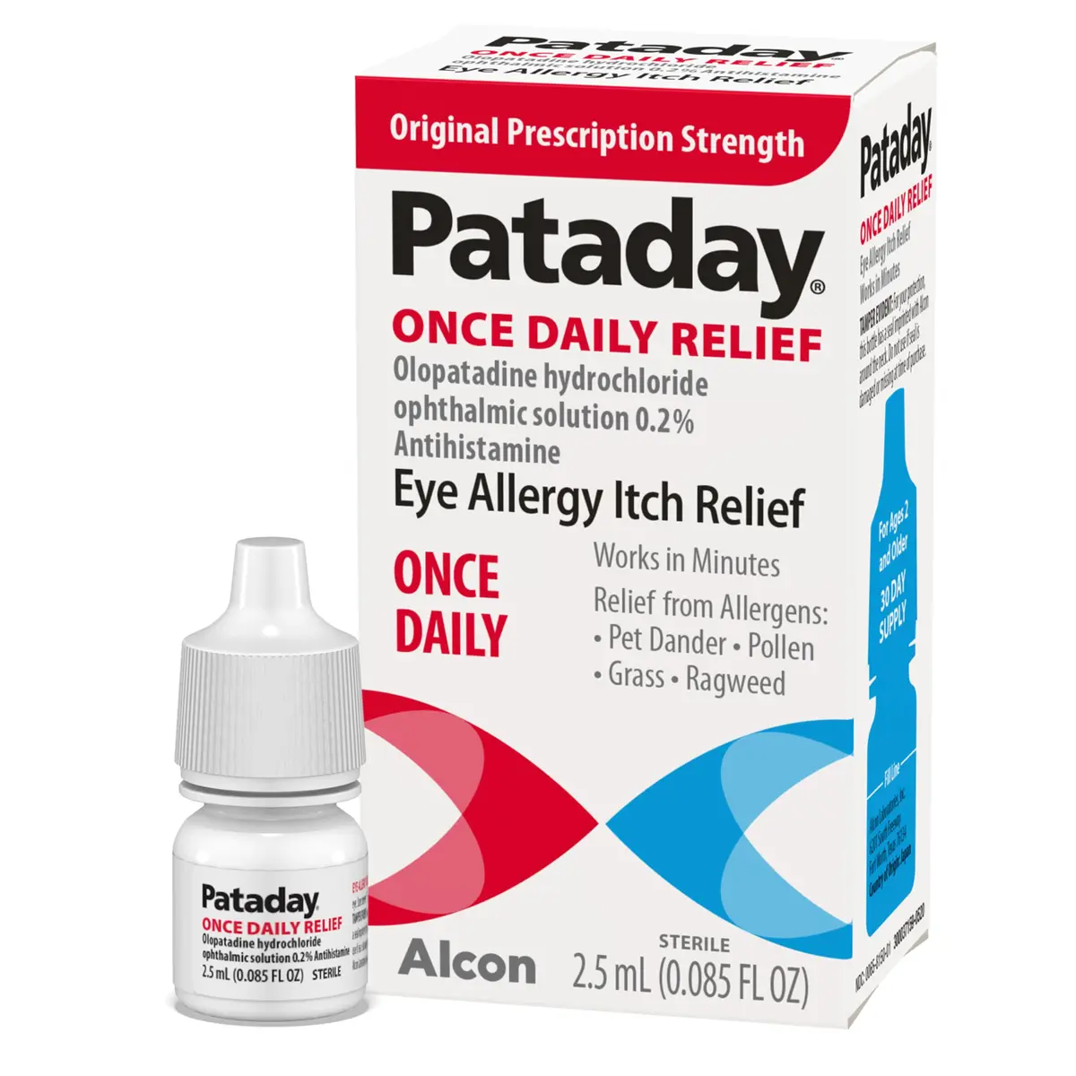 PATADAY Once Daily Allergy Eye Drops 2.5 ml | Fast-Acting Antihistamine for Itchy Eyes - main product image