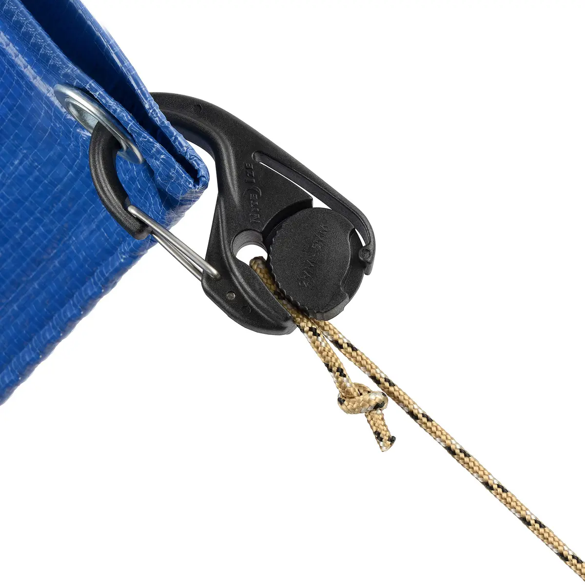 Nite Ize CamJam Cord Tightener with Carabiner Clip - Plastic Carabiner & Stainless Steel Lock - Utility Rope & Cord Tightener - Black - view 5