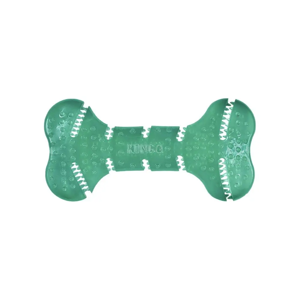 KONG Squeezz Dental Bone Chew Toy for Medium/Large Dogs | Flexible Teeth Cleaning Toy - main product image