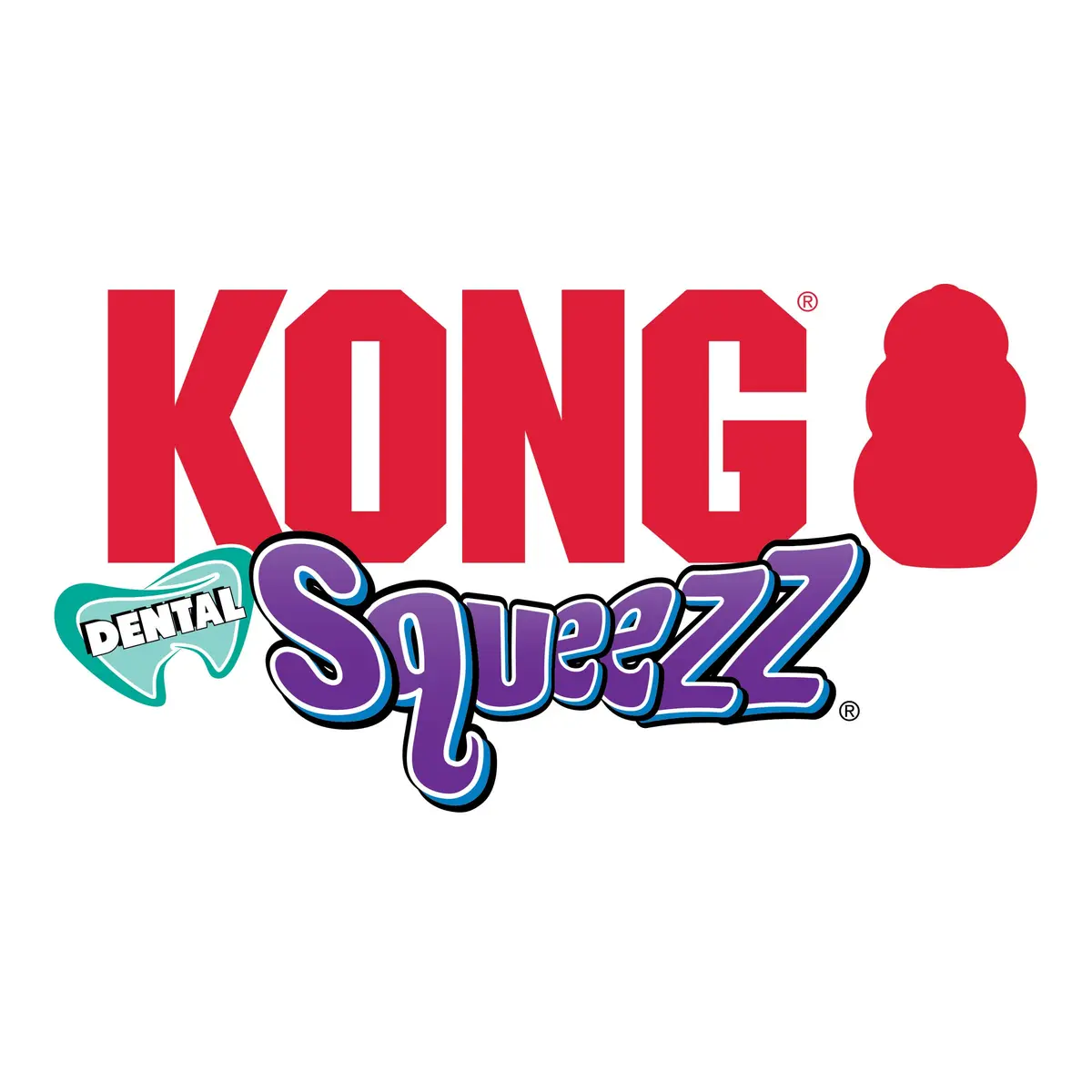 KONG Squeezz Dental Bone Chew Toy for Medium/Large Dogs | Flexible Teeth Cleaning Toy - view 5