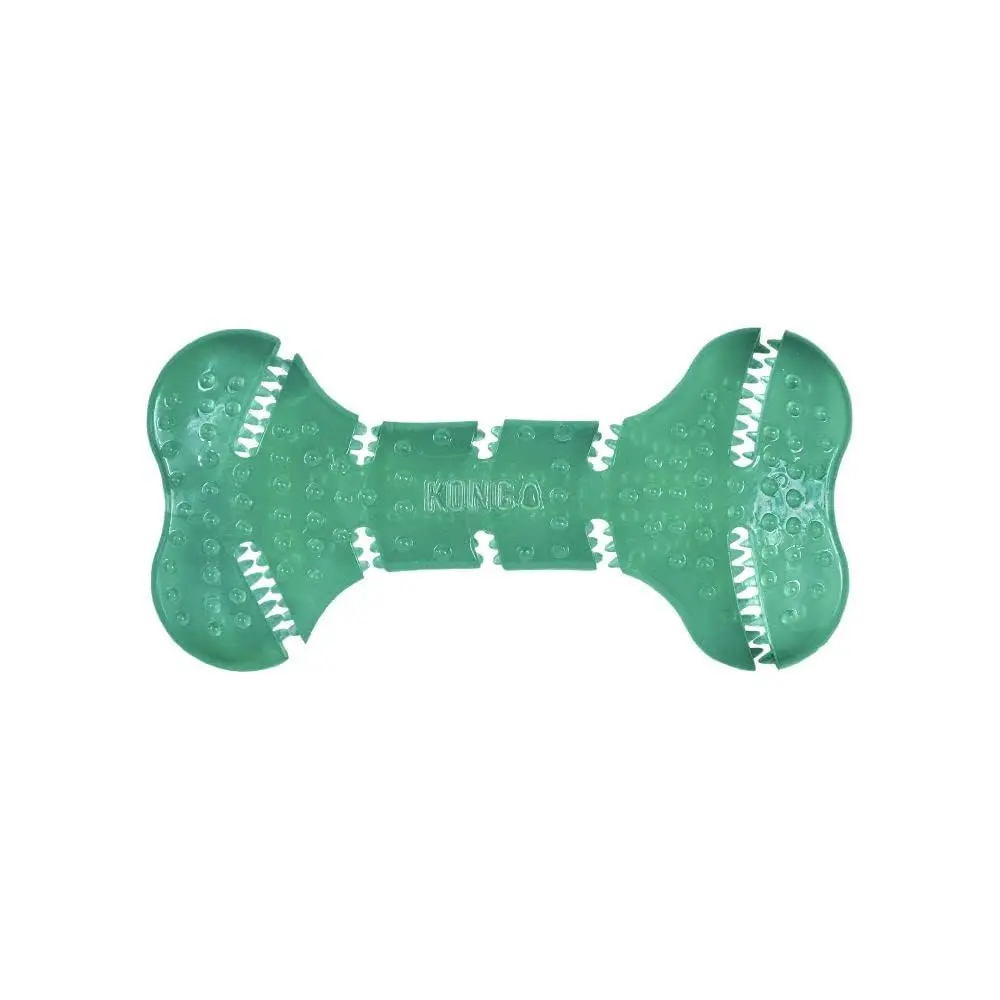 KONG Squeezz Dental Bone Chew Toy for Medium/Large Dogs | Flexible Teeth Cleaning Toy - view 6