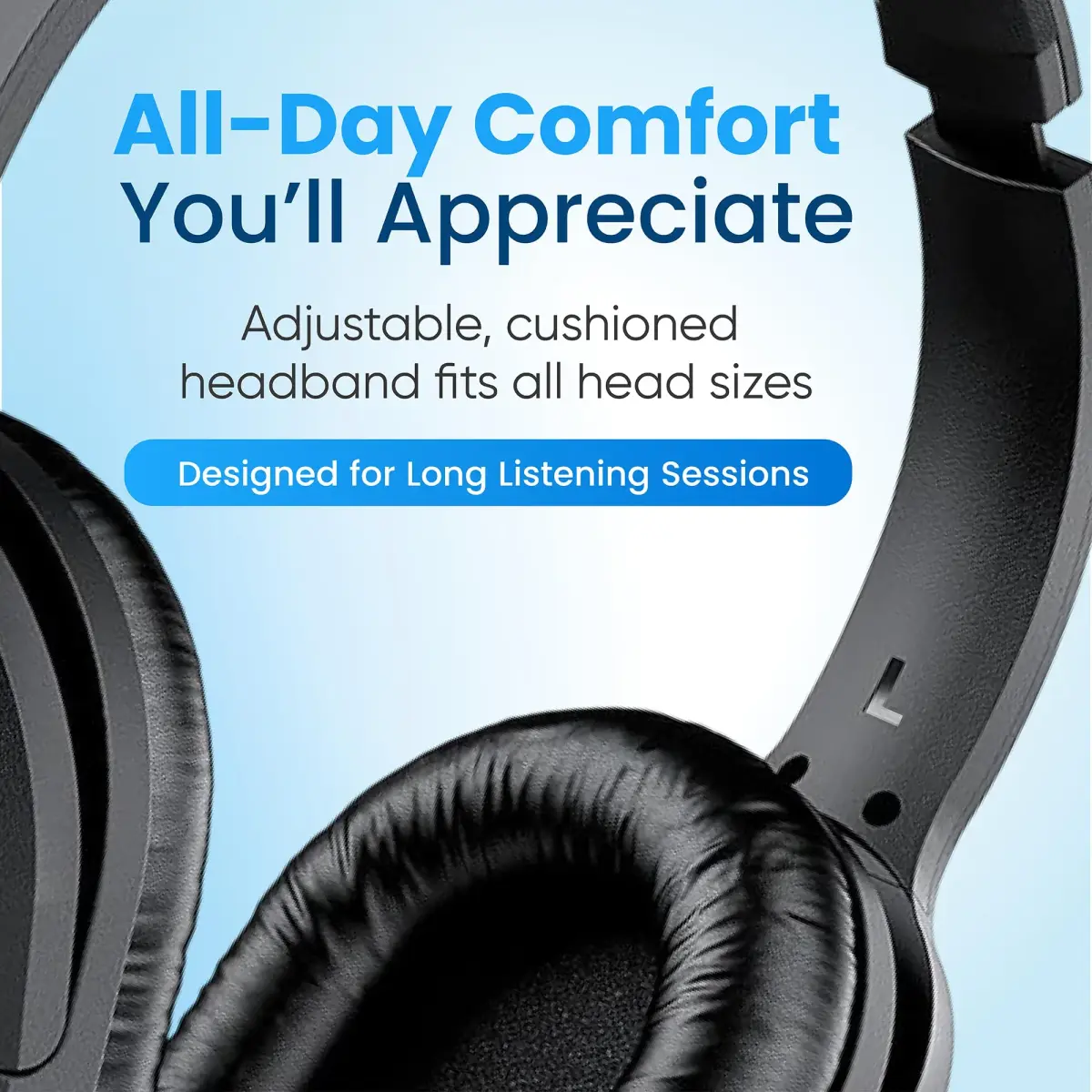 PHILIPS Over Ear Wired Stereo Headphones (2-Pack, Black) | Studio Monitoring & Recording Headset with 3.5mm & 6.3mm Adapters - view 4