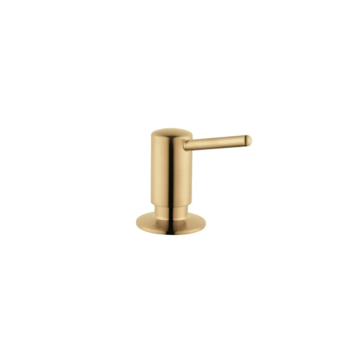 hansgrohe Brushed Gold Optic Ceramic Soap Dispenser 473ml (16 fl oz) | Premium Finish for Kitchens - main product image