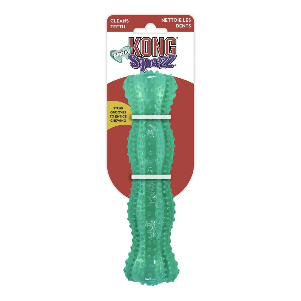 KONG Squeezz Dental Stick Dog Toy for Medium/Large Dogs | Cleans Teeth & Gums - view 3