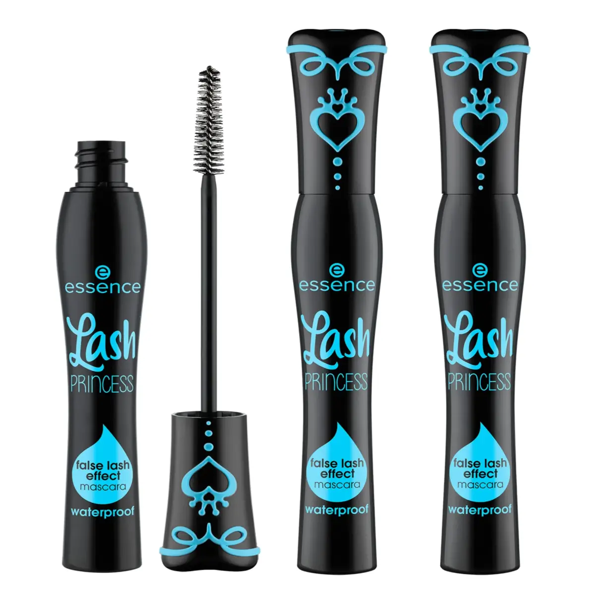 Essence Lash Princess False Lash Waterproof Mascara, Black (Pack of 3, 10ml x 3) | Waterproof Volume & Length - main product image