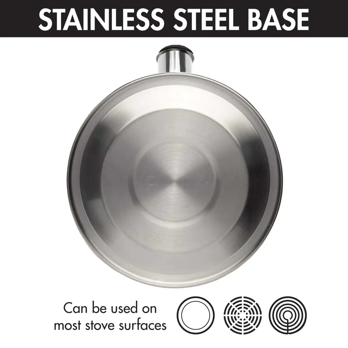 Primula Stewart Whistling Tea Kettle 1.5-Quart (1.42 L) | Fast Boil Stainless Steel Stovetop Kettle - view 8