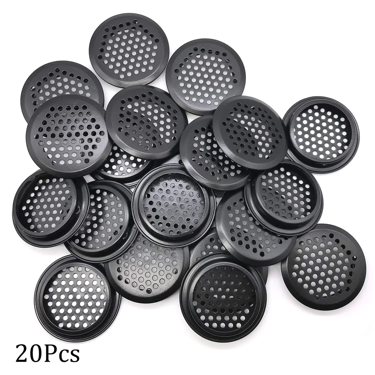 NACX 20Pcs Air Vents 53mm Circular Soffit Vent Stainless Steel Black | Durable Ventilation Solution - view 3