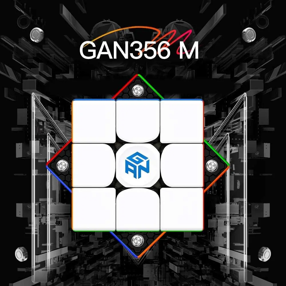 GAN 356 M Frosted Speed Cube 3x3 Magnetic Puzzle for Kids | Magnetic, Stickerless, 2020 Model - view 7